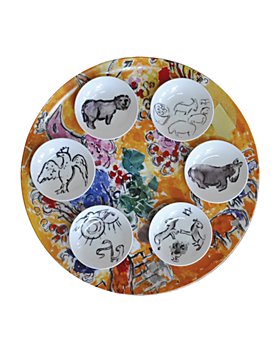Bernardaud - Marc Chagall Joseph Tribe Seder Platter & Dishes, Set of 6