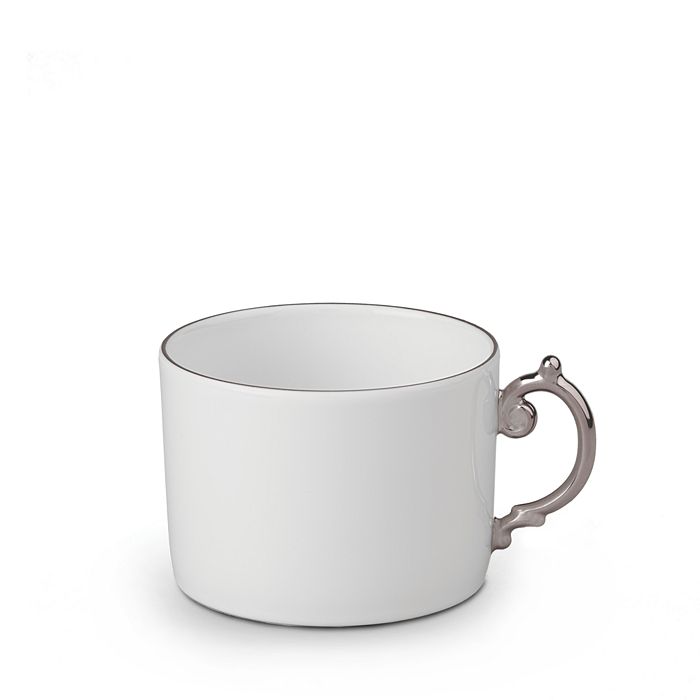 Shop L'objet Aegean Teacup In White/platinum