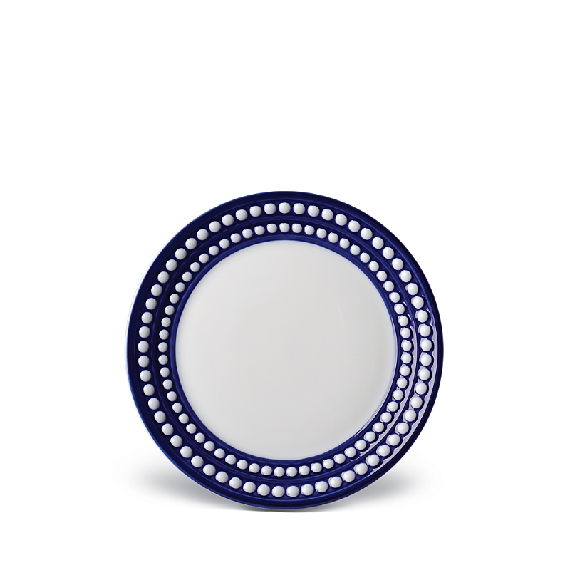 L'objet Perlee Dessert Plate In Blue/white