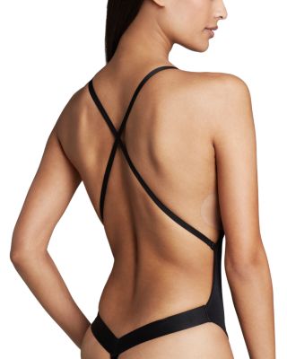 U Plunge Backless Strapless Bodysuit 