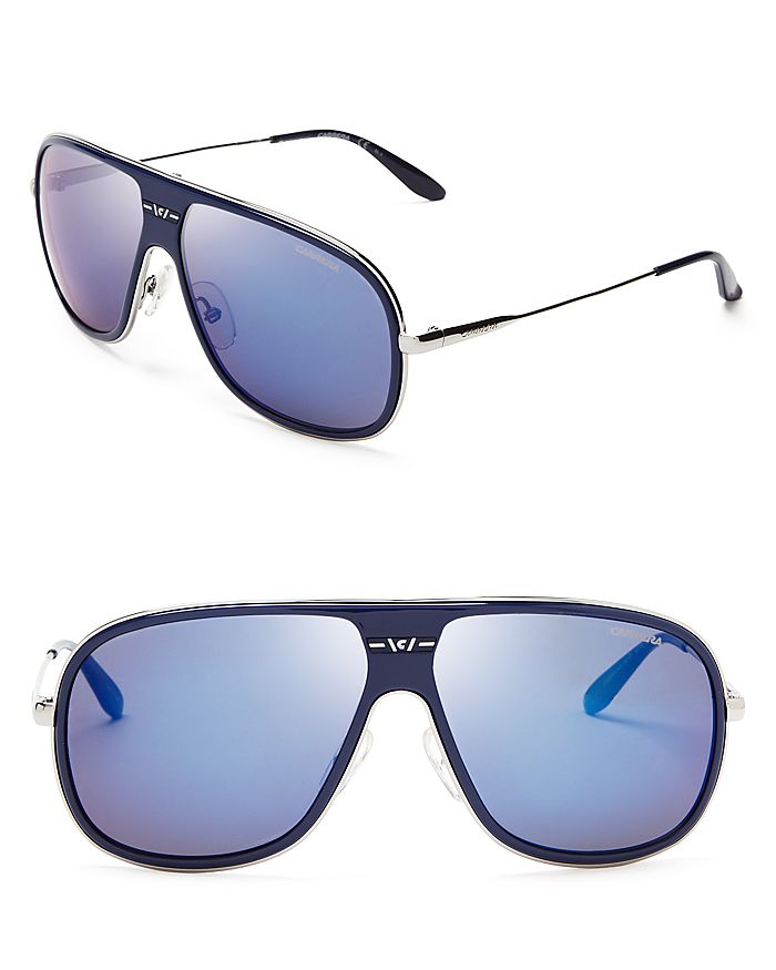 Carrera Men's Mirrored Navigator Sunglasses | Bloomingdale's