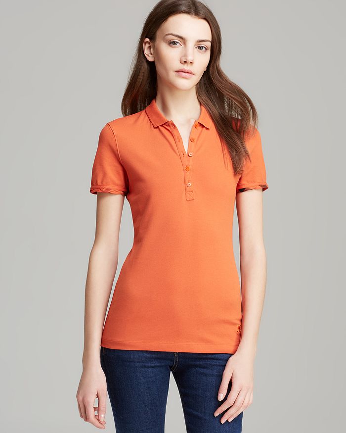 Burberry polo discount shirt womens sale