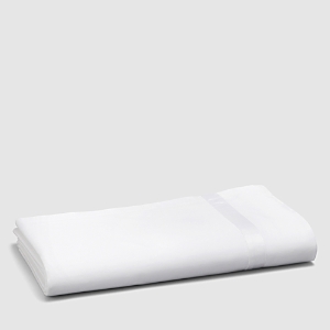 Shop Matouk Nocturne Sateen Flat Sheet, King In White