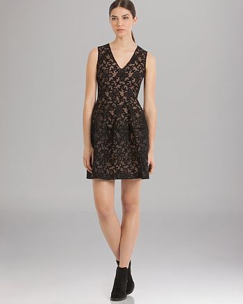Maje Dress - Embroidered Lace Front | Bloomingdale's