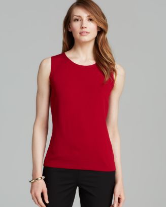 Lafayette 148 New York Full Needle Stitch Shell | Bloomingdale's