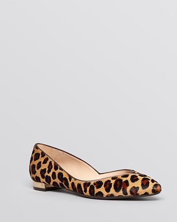 Tory Burch Pointed Toe Flats - Nicki Leopard | Bloomingdale's