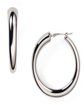 Bloomingdale's Sterling Silver Oval Hoop Earrings - 100% Exclusive ...