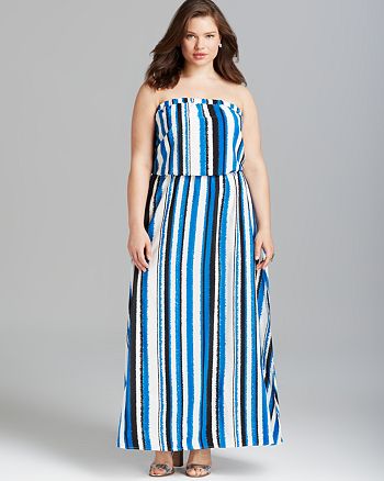 BB Dakota Plus Zaida Stripe Maxi Dress | Bloomingdale's