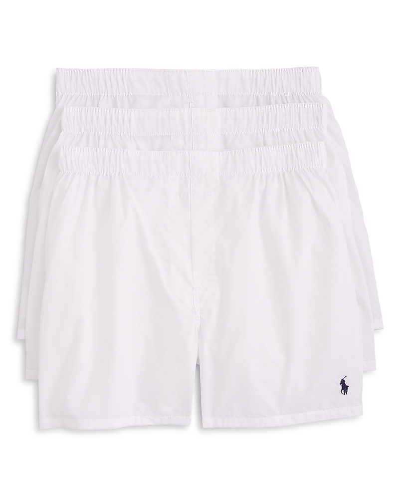Polo Ralph Lauren Classic Fit Woven Boxers, Pack of 3