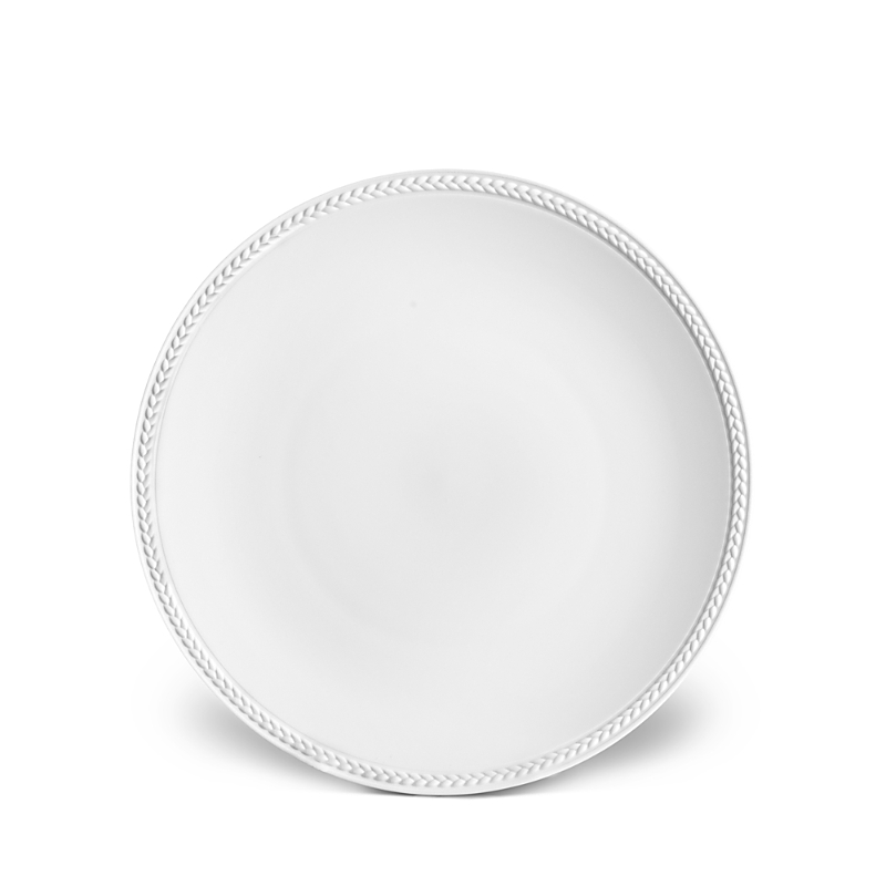 L'objet Soie Tressee Dessert Plate In White