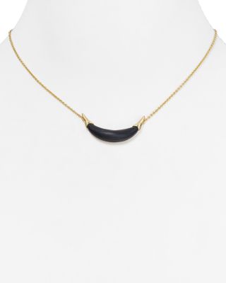 alexis bittar crescent pendant necklace