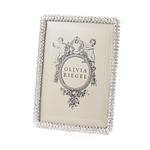 Olivia Riegel Crystal Chelsea Frame, 5 X 7 In Silver