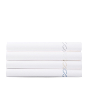 Matouk Classic Chain Flat Sheet, Twin In White
