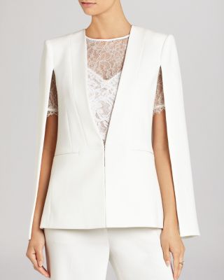 Bcbg white on sale cape jacket