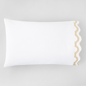 Matouk Mirasol Pillowcase, Standard In Champagne Beige