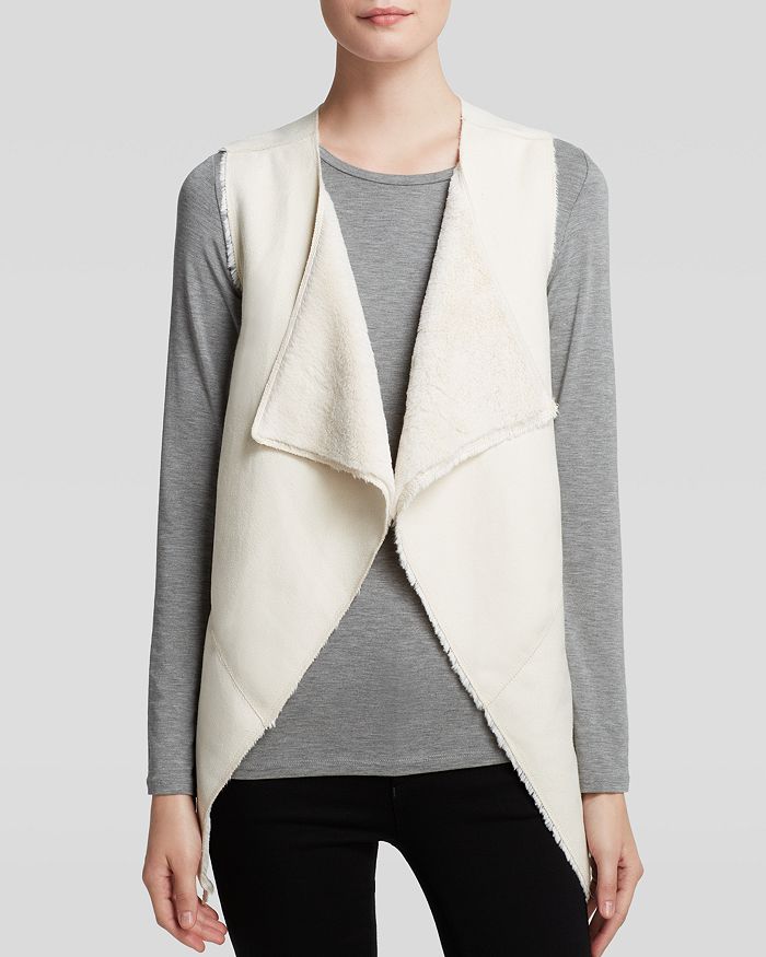 GUESS - Draped Faux Sherpa Vest