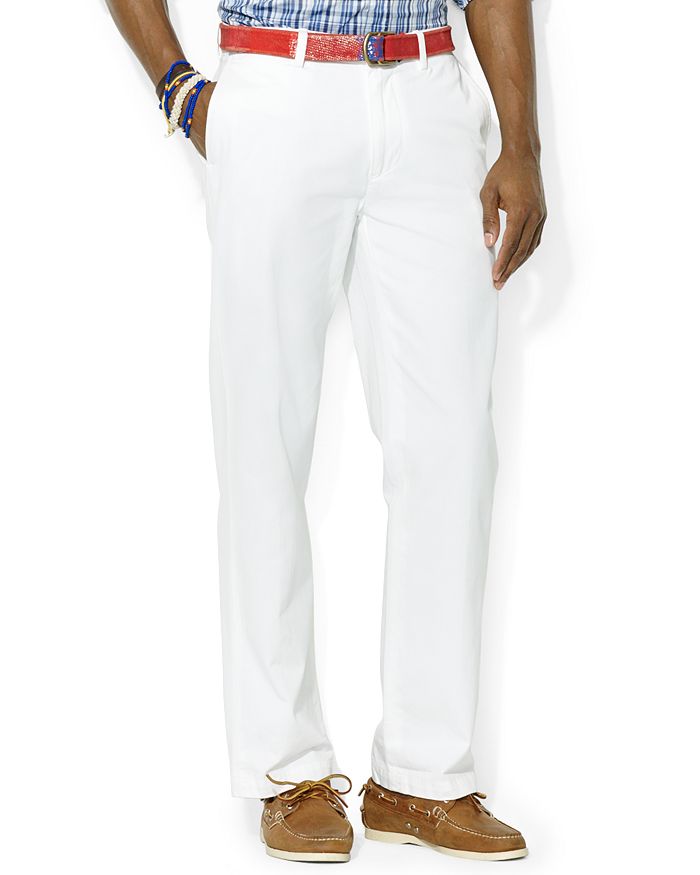 Polo Ralph Lauren Classic-Fit Flat-Front Chino Pant | Bloomingdale's