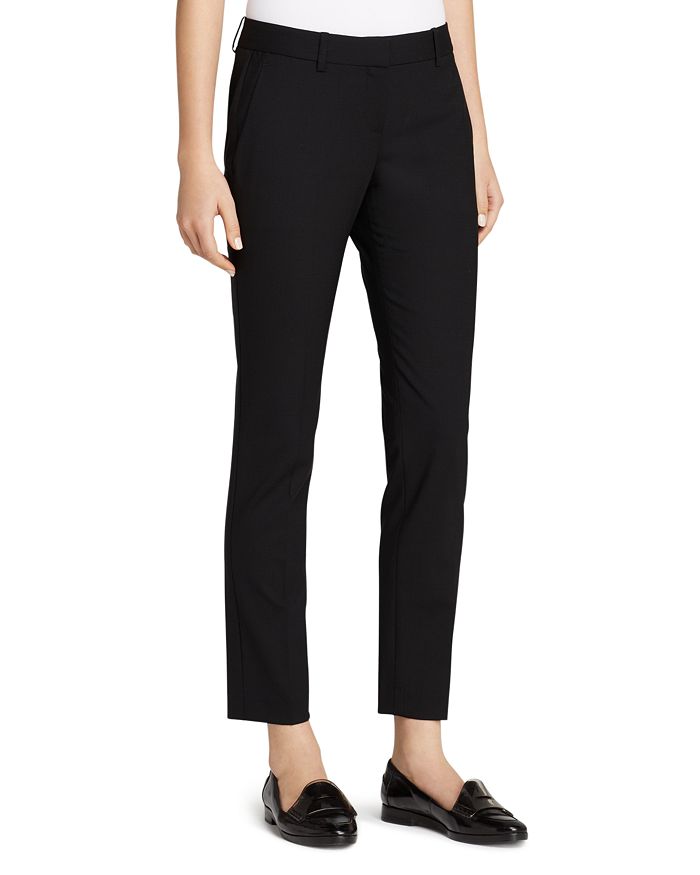 Theory Testra Wool-Stretch Classic Crop Pants