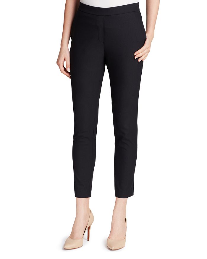 Shop Theory Thaniel Approach Stretch Cropped Pants In Black