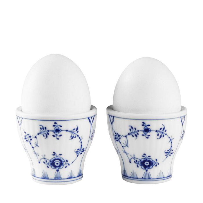 Royal Copenhagen, Blue Fluted Porcelain Easter Eggs (4) – With A Past