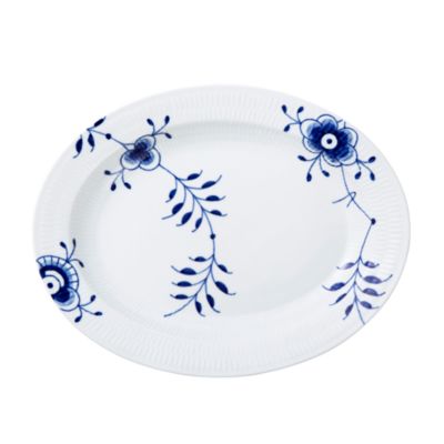 Blue Fluted Mega Oval Platter