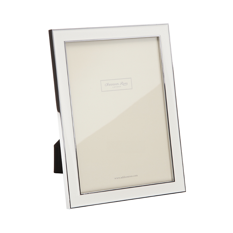 Addison Ross Enamel Frame, 5 X 7 In White