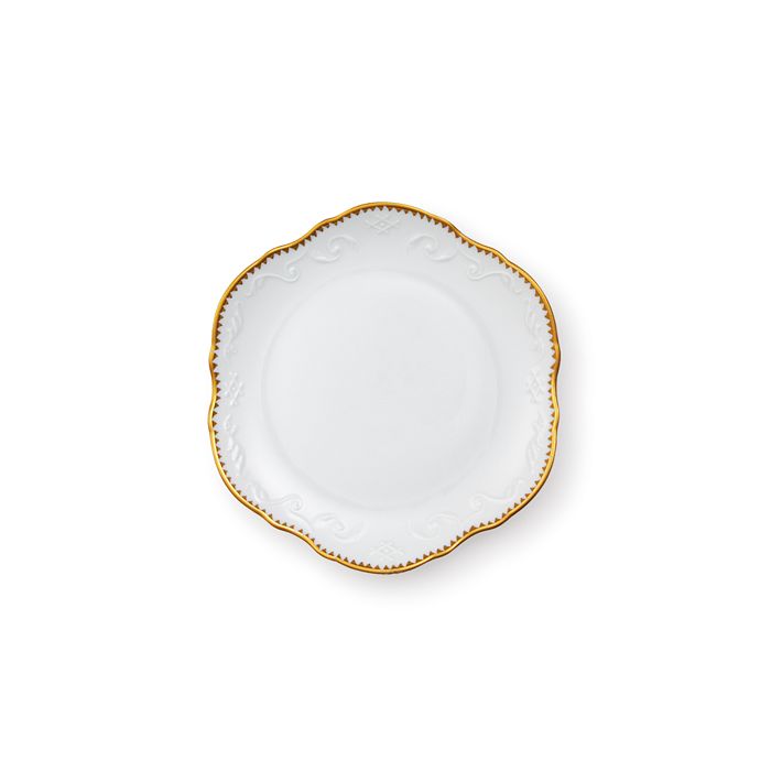 Shop Anna Weatherley Simply Anna Gold Bread & Butter Plate In White/gold