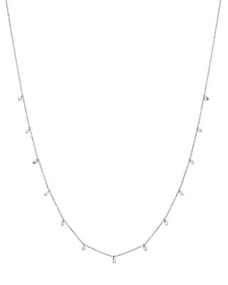 Bloomingdale's Fine Collection - Diamond Droplet Necklace in 14K White Gold, 0.50 ct. t.w.&nbsp;- Exclusive