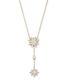 Bloomingdale's - Diamond Starburst Drop Pendant Necklace in 14K Yellow Gold, .40 ct. t.w. - 100% Exclusive