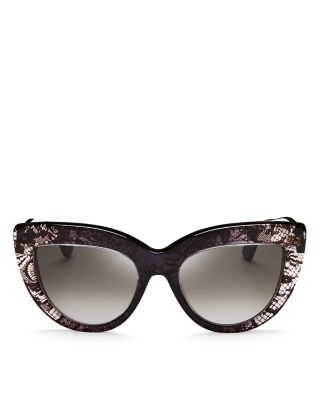 Valentino Sunglasses Brown Lace cat eye Explore a Valentino Bordeaux Faded Lace V709S Cat Eye  main image 4