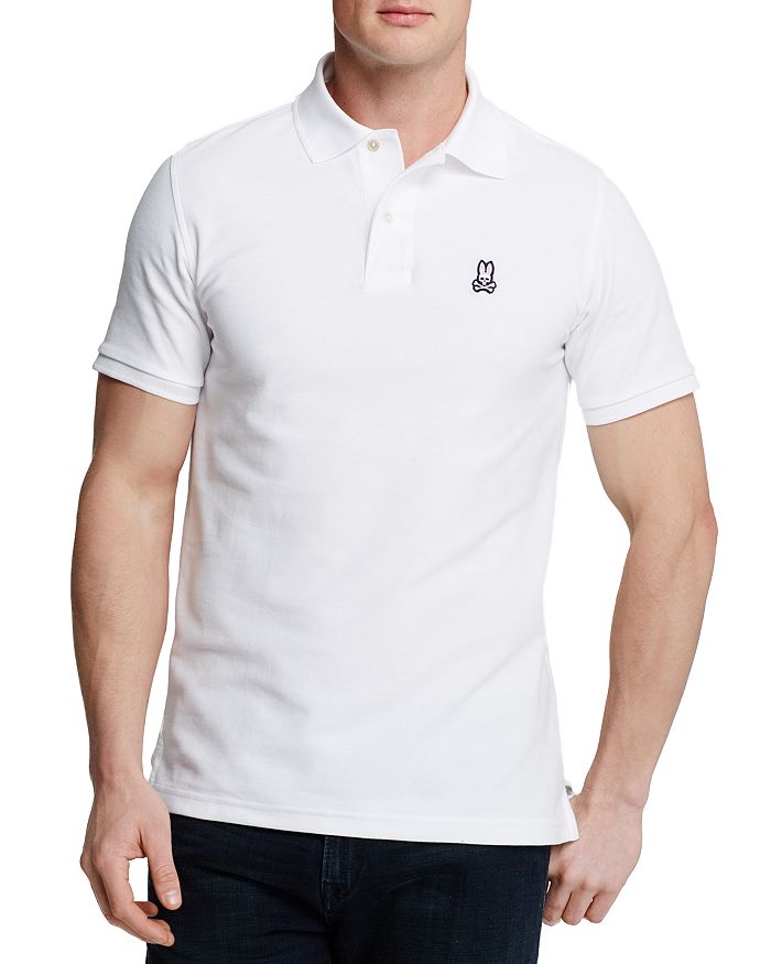Shop Psycho Bunny Regular Fit Short Sleeve Cotton Polo Shirt In White