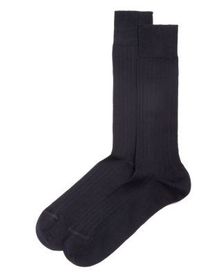 Ribbed Cotton Blend Socks - Exclusive