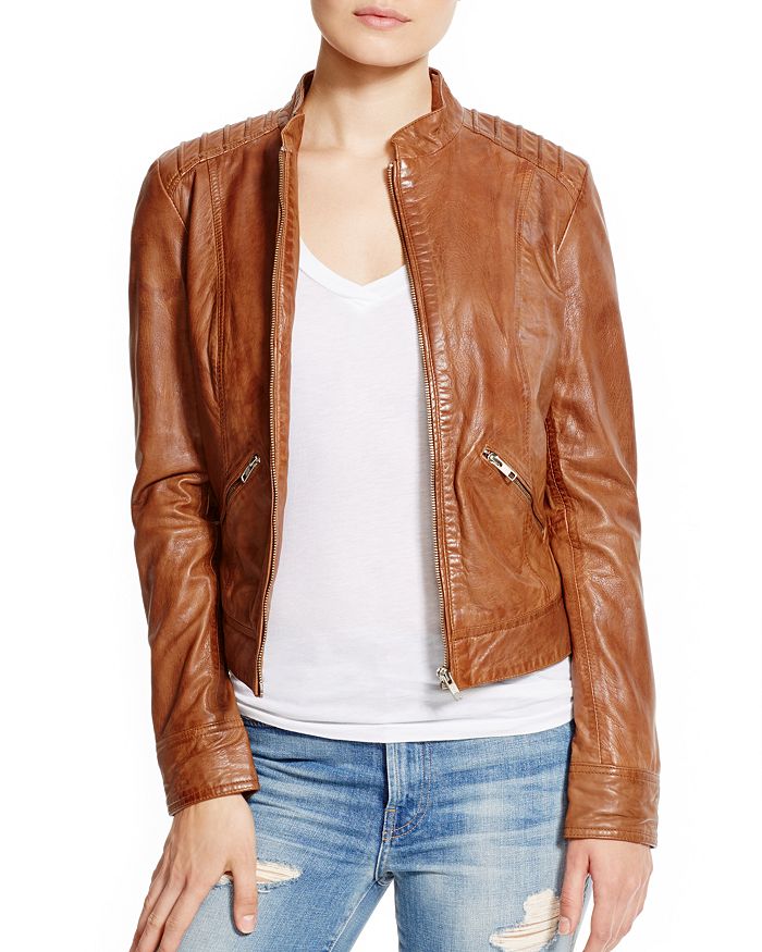 BB DAKOTA Redding Leather Moto Jacket | Bloomingdale's