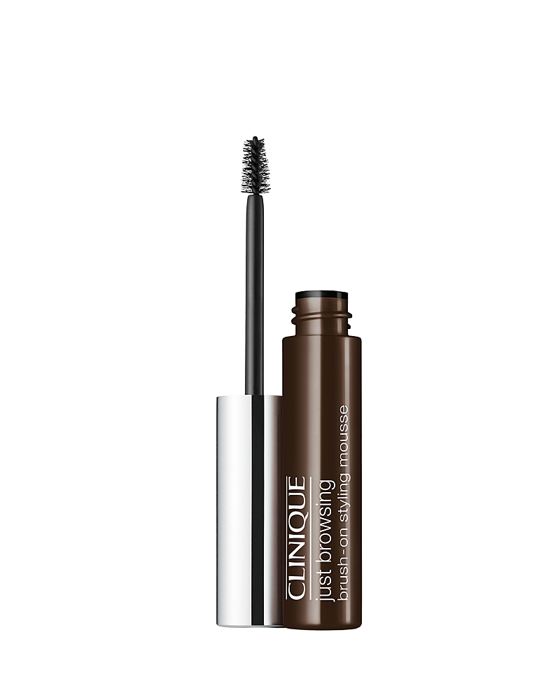 Clinique Just Browsing Brush-on Tinted Brow Styling Mousse In Brown/black