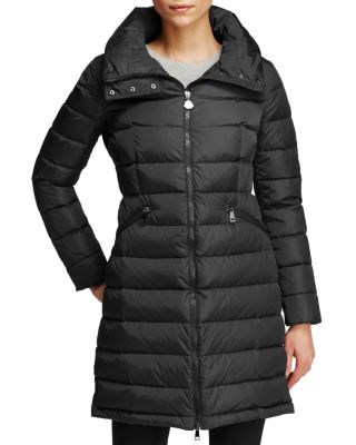 Moncler Flammette Down Coat with 