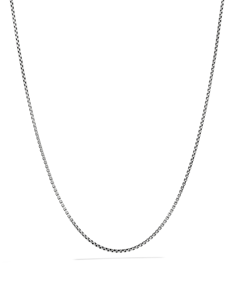 David Yurman Box Chain Necklace with an Accent of 14K Gold, 1.7mm, 16