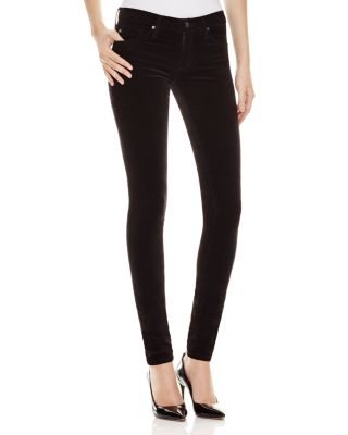 ag black velvet jeans