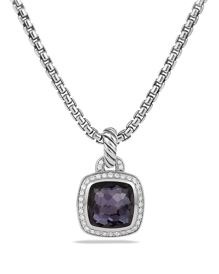 DAVID YURMAN ALBION PENDANT WITH BLACK ORCHID AND DIAMONDS,D12308DSSAAHDI