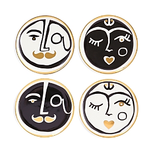 Jonathan Adler Marseilles Coaster Set In White