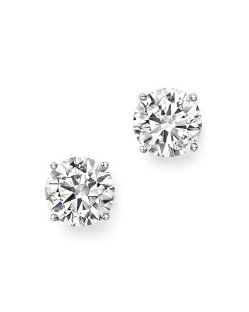 Bloomingdale S Certified Diamond Stud Earrings In 14k White Gold