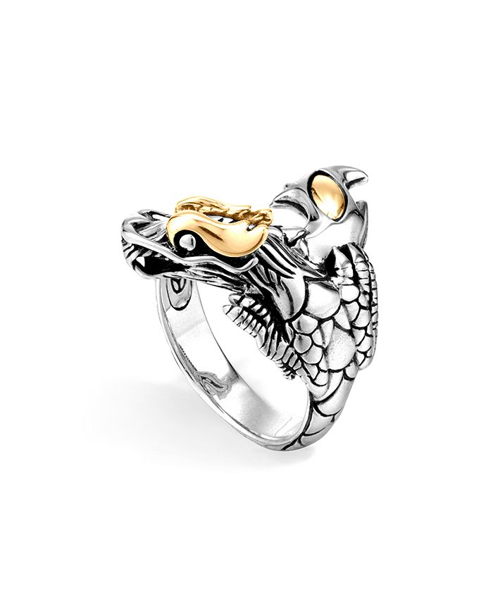 John hardy dragon ring gold deals