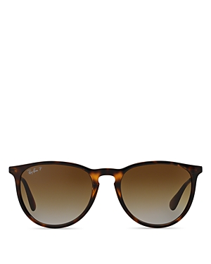 Ray Ban Ray-ban Erica Polarized Classic Round Sunglasses, 54mm In Havana/brown Polarized Gradient
