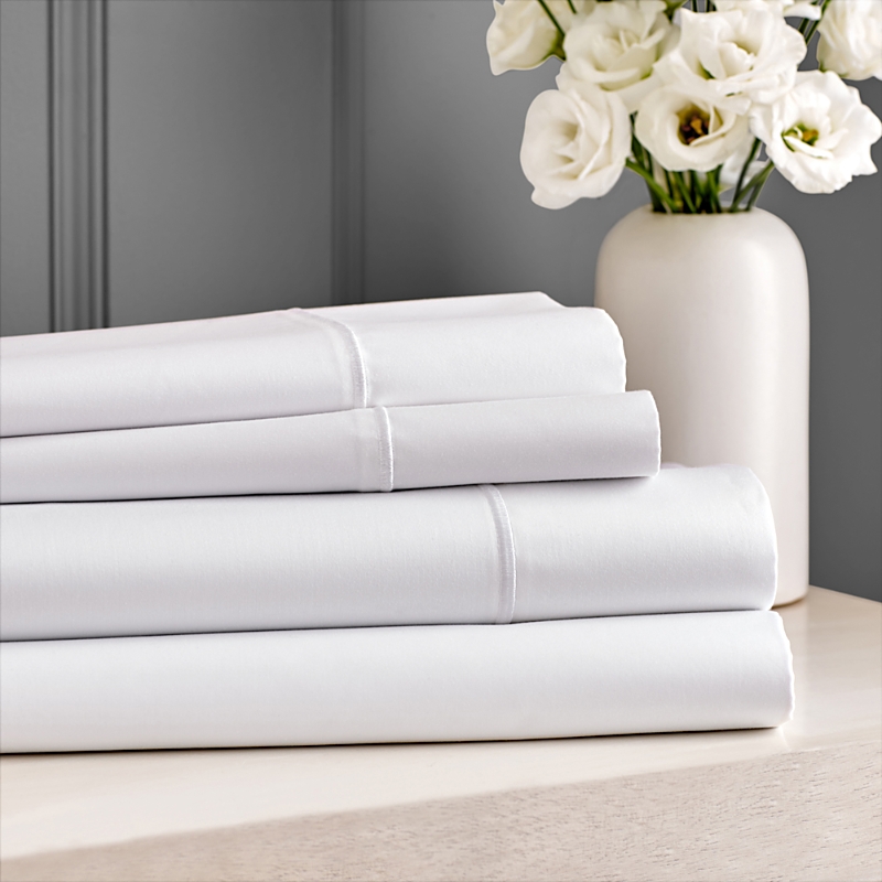 Sky 500tc Sateen Wrinkle-resistant Sheet Set, Queen - 100% Exclusive In White