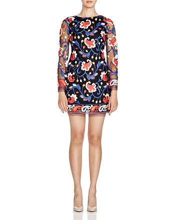 Alexia Admor Embroidered Mesh Overlay Dress Compare At 265 Bloomingdale S