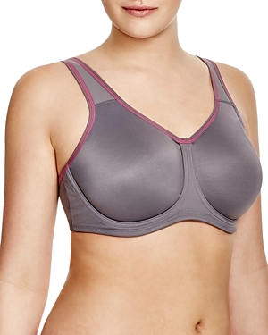 Wacoal Unlined Underwire Sports Bra In Lilac Gray