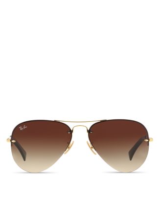 Ray ban cheap semi rimless aviator