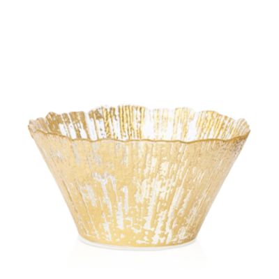 Rufolo Glass Gold Small Deep Bowl