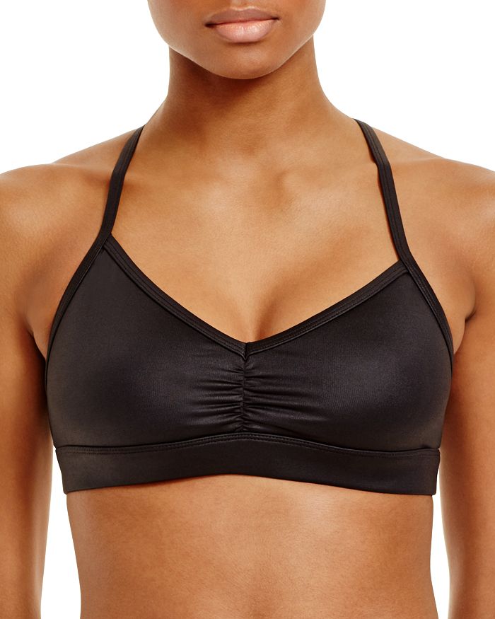 Alo Yoga womens Lavish sports bras, Black Glossy/Black, X-Small US at   Women's Clothing store
