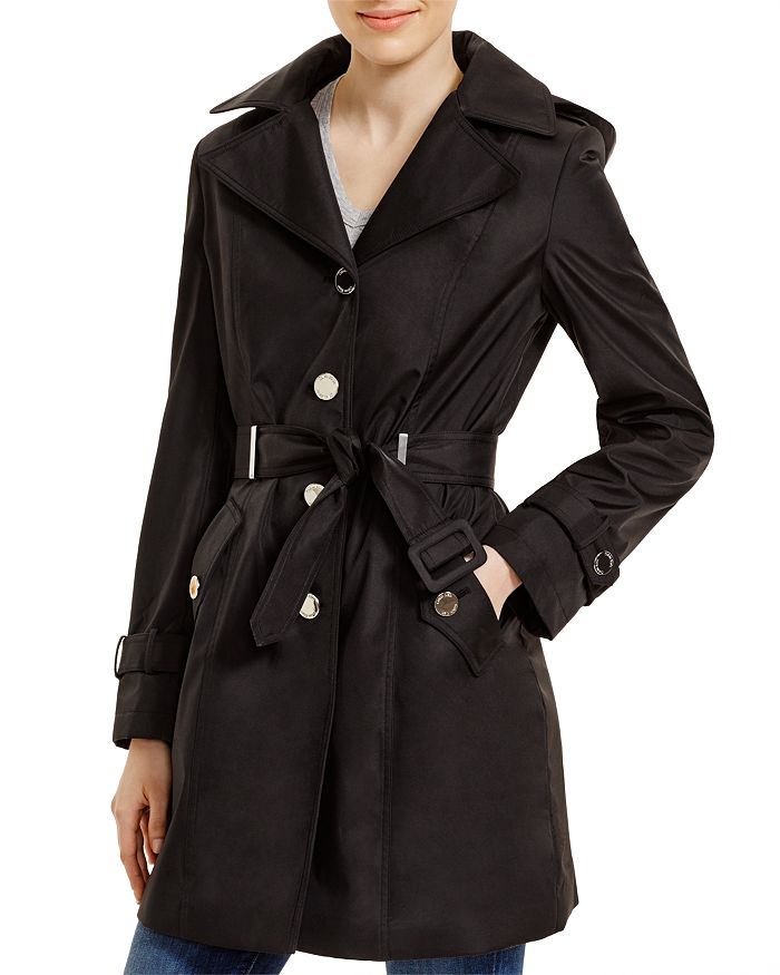 Calvin Klein Hooded Trench | Belted Bloomingdale\'s Coat