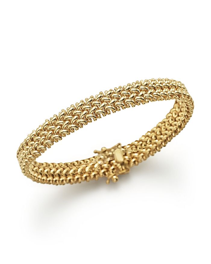 Bloomingdale's 14k Yellow Gold Crisscross Bracelet - 100% Exclusive
